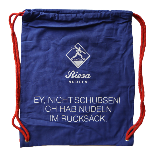 Riesa Rucksack mit Spruch